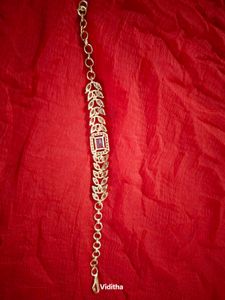 Elegant  Pink Gemstone Bracelet