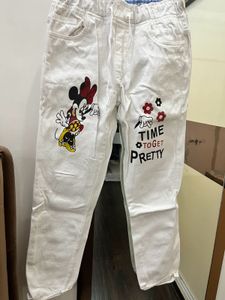 Chic White Denim Pant