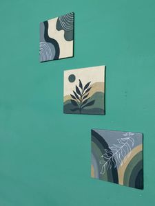 3 Canvas Boho Art Wall Decor