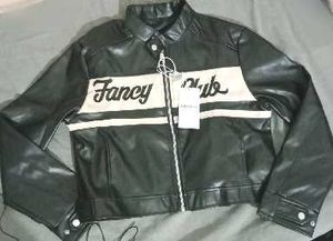 Statement Faux Leather Jacket.