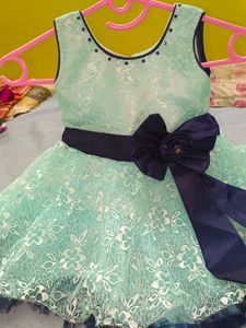 Fluffy Sky Blue Frock