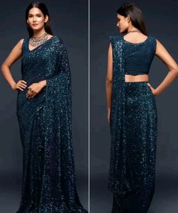 Designer Overall Sequence Saree 🫰