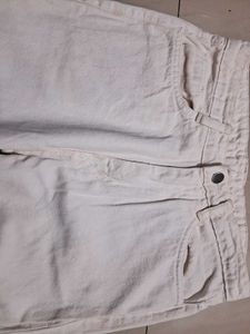 Straight fit White Denim Jeans