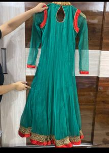 Green Heavy Anarkali Suit Women