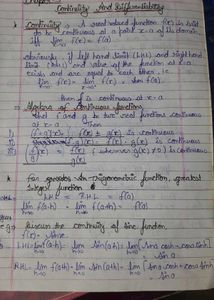 Handwritten Notes Of Ncert Class 12th Mathematics
