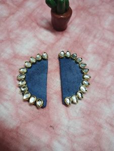 Kundan Stone Earings Blue