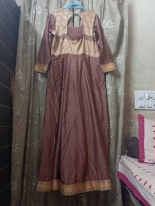 Beautiful Brown Anarkali Dress