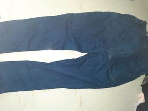 Navy Blue Denim Pants