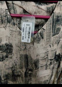 Abstract Print Midi Dress