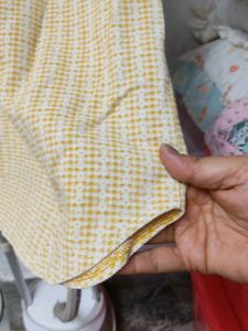 Cute Yellow Checkered Dress