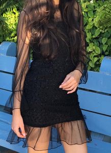 Womens Black One Piece With Stylish Neck Pattern