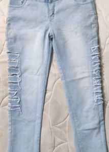 Ripped Light Wash Jeans