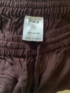Max Women’s Coffee Brown Colour Flared Palazzo (xl