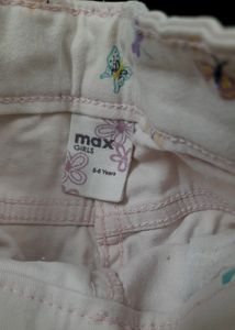 Light Baby Pink Color Short Pant For Girl