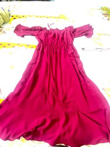 Chic Red Off-Shoulder Dress
