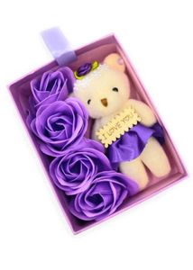 Teddy Bear &amp; Roses Gift Set