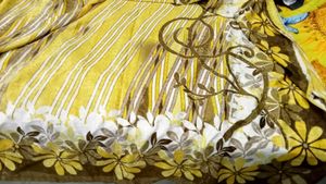 yellow saree