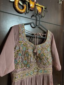 Embroidered Anarkali Dress (Nayara Cut)