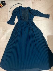 Teal Blue Color Dress