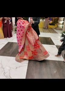 Pink Lehenga With Banarasi Dupatta