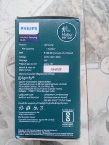Philips Motion Sensor Bulb 9w