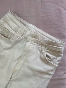 White Flare Leg Jeans