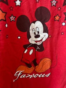 Cute Dysney Mickey Mouse Crop Top T Shirt