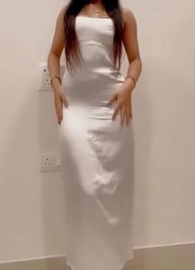 Satin long dress