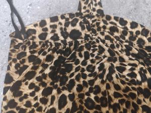 90s Inspired Y2k Leopard Print Halter/Neck Tie Top