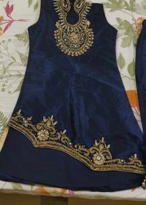 Embellished New Kurti Pant Set For 3 Year Girl