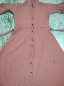 Pink Shirt Dress
