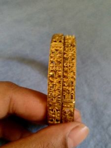 Golden bangles-set of 2