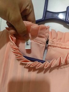 Peach Lace Top For Women
