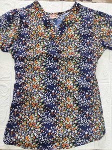 Floral Kurti Style Top