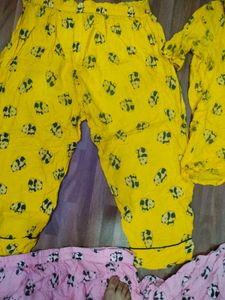 Cute Pajama Set Only Iron Need