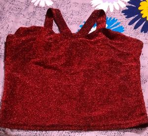 Red Sparkle Tank Top