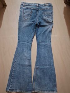 Ripped Bootcut Jeans