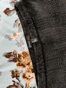 Patterned Mini Skirt