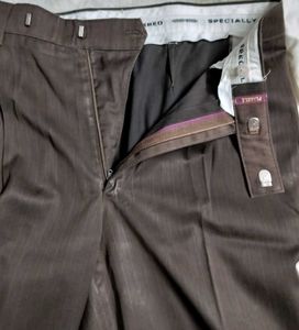 Reid And Taylor Men&#39;s Brown Striped Pants