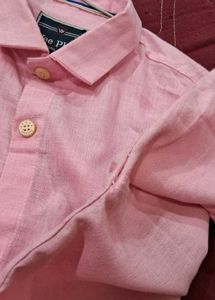 Pink Solid Men’s Shirt | Size M 🎀💓