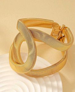 Gold Statement Bangle Bracelet