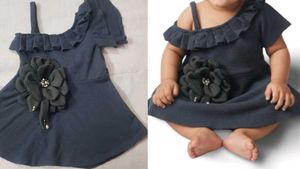 Cute Grey Baby Dress