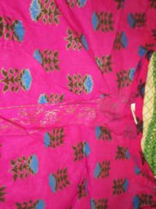 Pink Floral Print Fabric