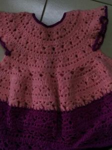 Handmade Crochet Baby Dress