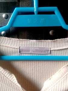 Ribbed Knit Button Front Top
