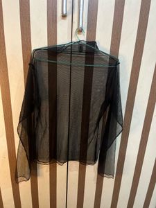 Black Mesh Top