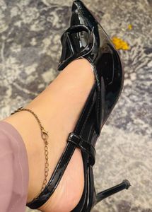 Black slingback Heels