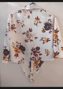 White Floral Shirt
