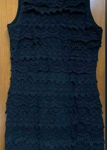 Black Lace Mini Dress