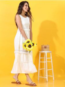 White Tiered Dress